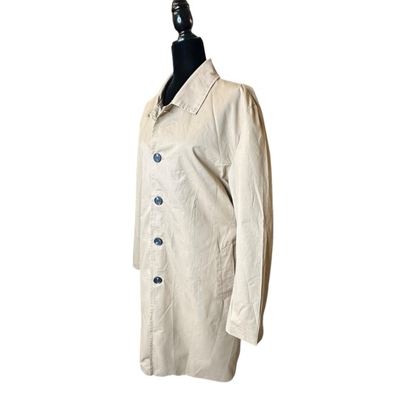 Boohoo Man, Khaki, Five Button, Midi Length, Trench Coat sz L - Picture 3 of 14